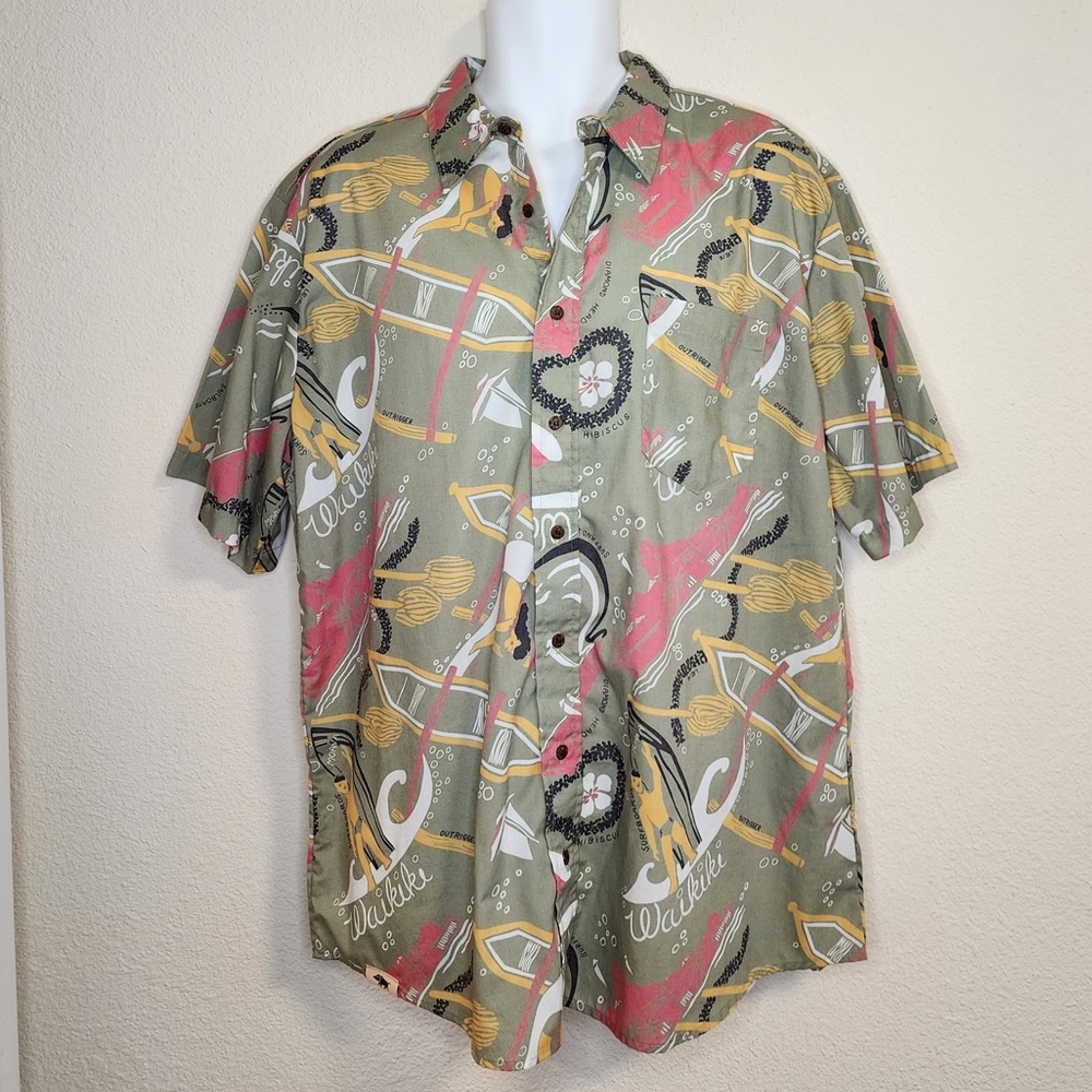 Western Aloha Waikiki short sleeve Aloha Shirt- Men’s